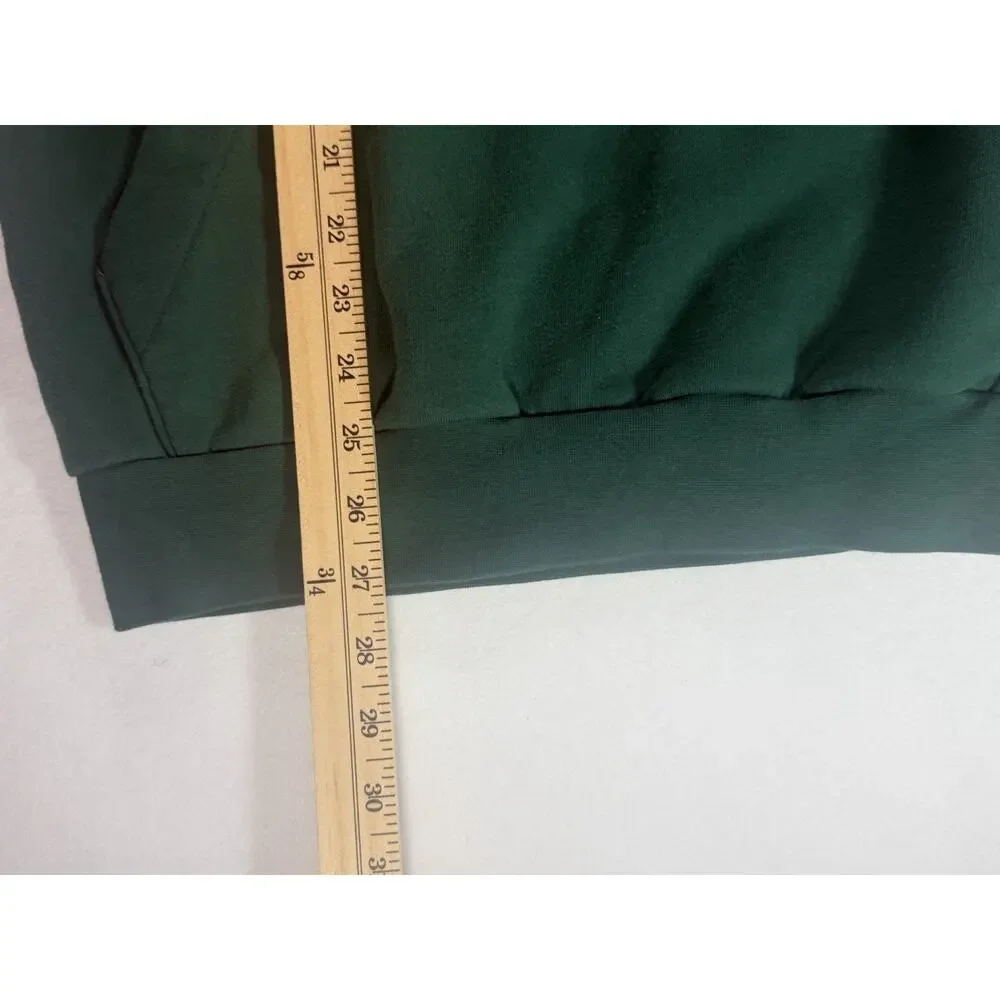 Adidas Men’s Small Green Pullover Hoodie Logo Sweatshirt Fleece Kangaroo Pocket